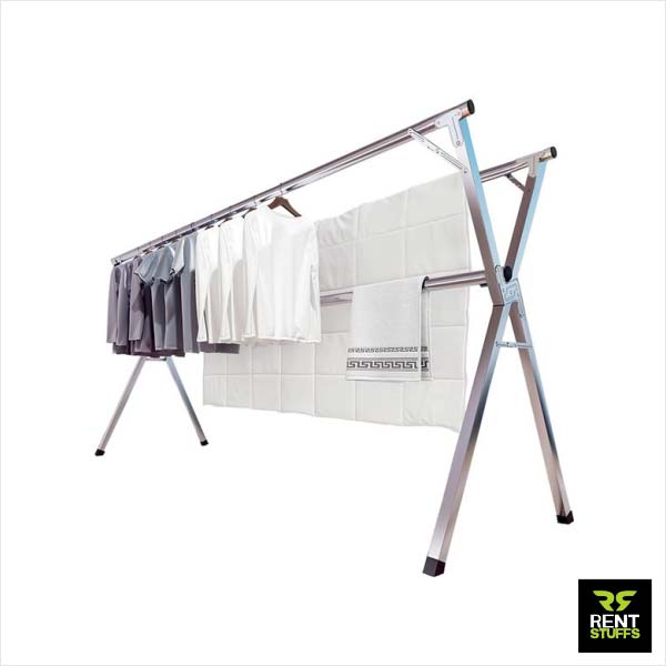 Rent Stuffs offers metal cloth racks for rent in Colombo Sri Lanka. We have wide range of cloth hanging racks for rent in various sizes.